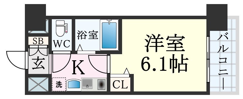 エステムコート神戸西Ⅱの物件間取画像