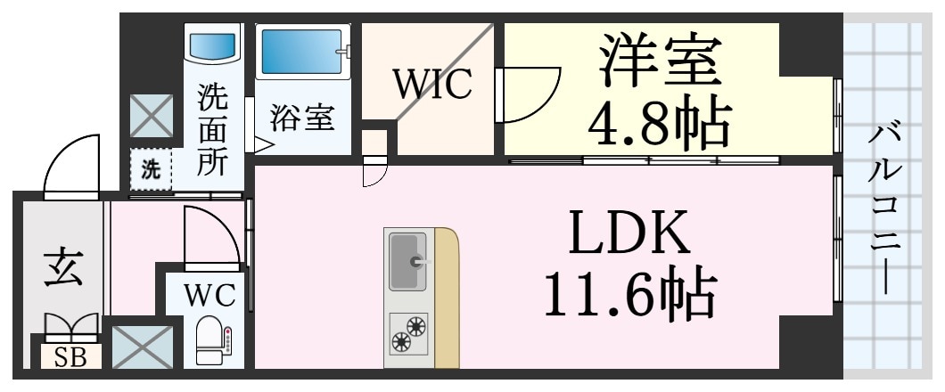 神戸ボナールレジデンスの物件間取画像