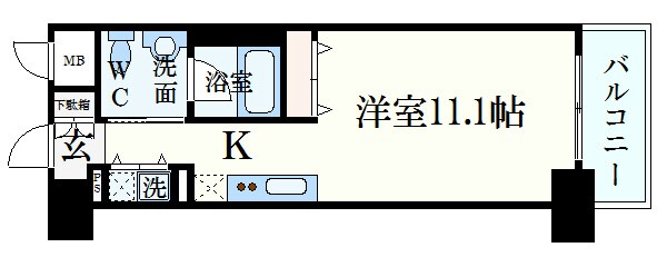 レジディア神戸磯上の物件間取画像