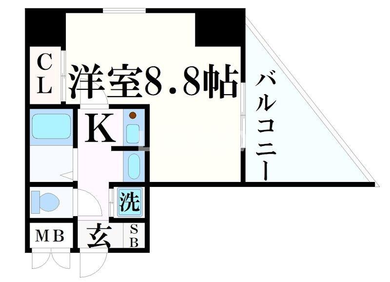 ロイヤルヒル神戸三ノ宮Ⅱの物件間取画像