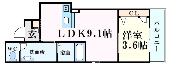 ウェリッシュ東甲子園の物件間取画像