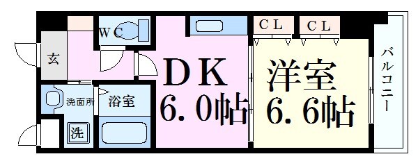 プレジール三ノ宮Ⅱの物件間取画像