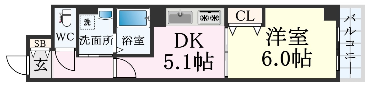 Bacchus神戸West(バッカス神戸ウエスト)の物件間取画像