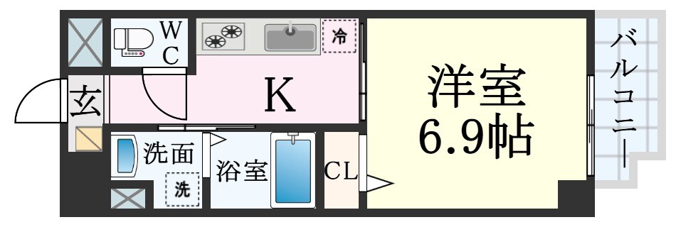 ネスト割塚の物件間取画像