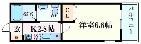 ダイドーメゾン阪神西宮駅前の物件間取画像