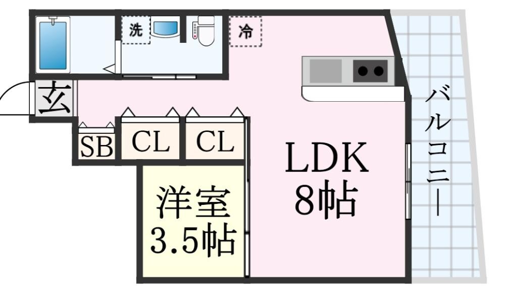 FlowerGarden KOBEの物件間取画像