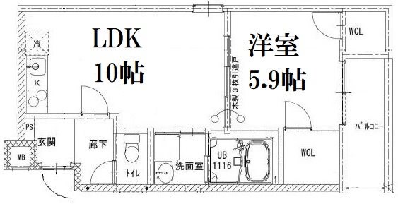 フジパレスヴェールの物件間取画像