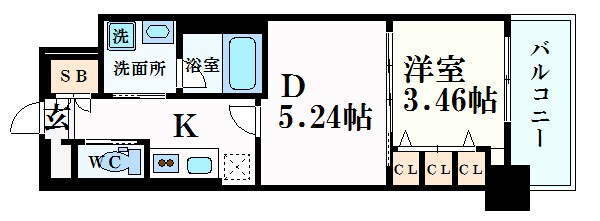 西宮北口プライマリーワンガーデンテラスの物件間取画像