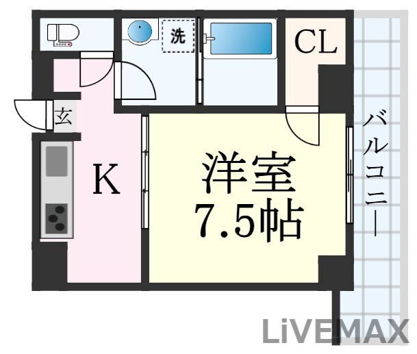 六甲道駅 徒歩7分 2階の物件間取画像