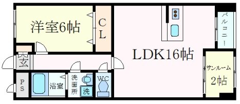 コンコード甲子園の物件間取画像