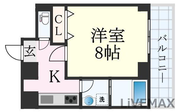 六甲道駅 徒歩7分 4階の物件間取画像
