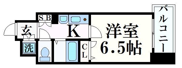 スワンズコート新神戸の物件間取画像