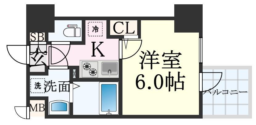 エスリード神戸三宮ヒルズの物件間取画像