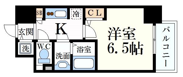 S-RESIDENCE神戸元町の物件間取画像