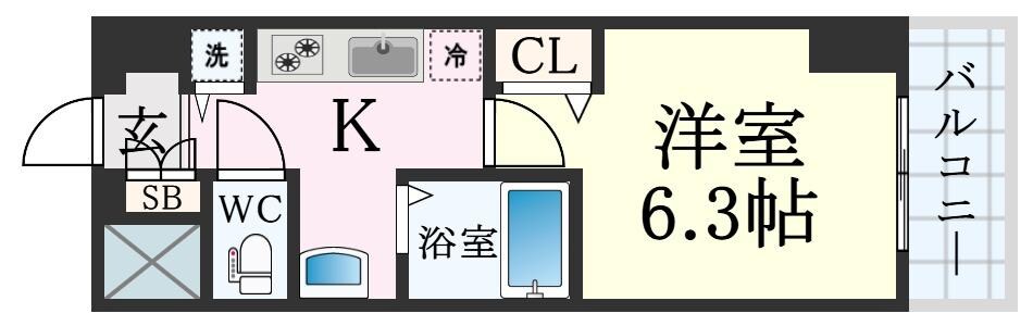 グランカリテ神戸WESTの物件間取画像