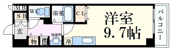 カスタリア三宮の物件間取画像