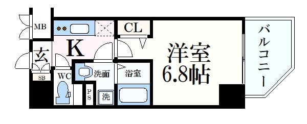 プレサンス神戸元町ベルシオンの物件間取画像