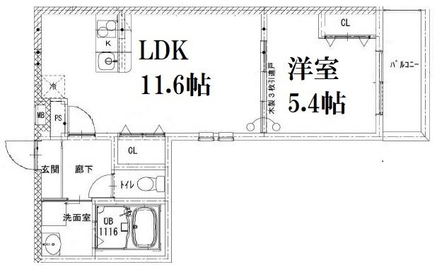 フジパレスフラーゼの物件間取画像