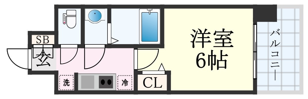 プレサンス神戸長田マリエントの物件間取画像