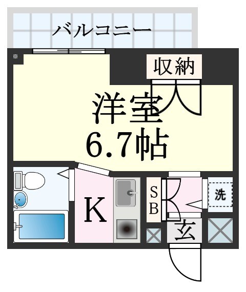ハーバーヒル大倉山の物件間取画像