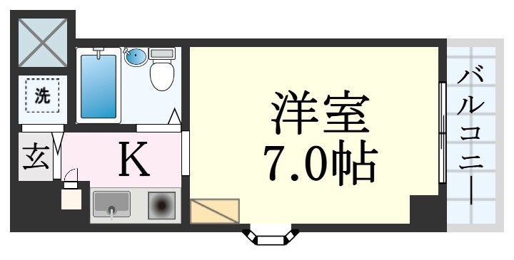 ハーバーヒル大倉山の物件間取画像