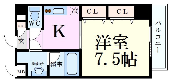 S-FORT神戸小河通(旧サムティキャナル神戸)の物件間取画像