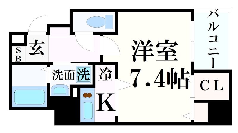 トヨトミステイプレミアム神戸湊川公園の物件間取画像