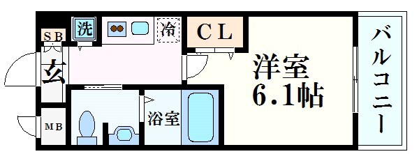 エスリード西宮北口第2の物件間取画像