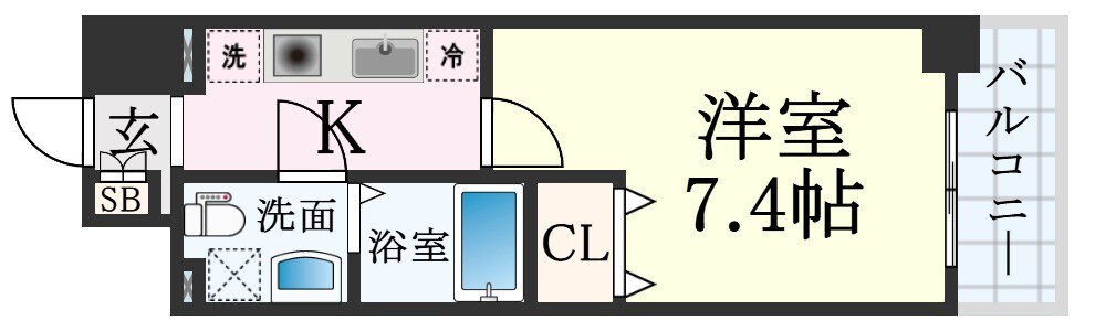 ベルトピア門口の物件間取画像