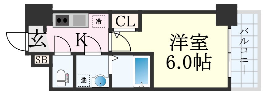 エスリード神戸大倉山ヒルズの物件間取画像