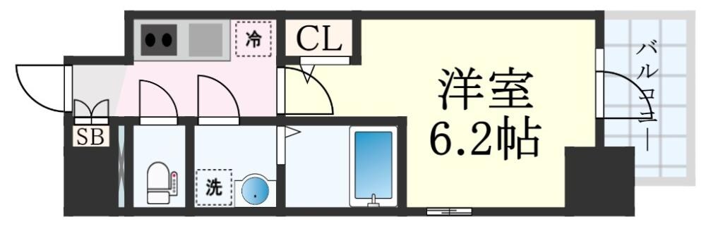 エスリード神戸グランドールの物件間取画像