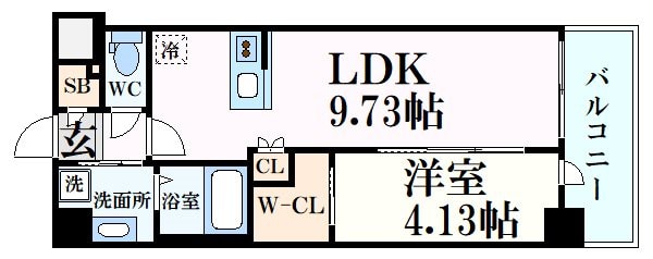 ブリス西宮の物件間取画像