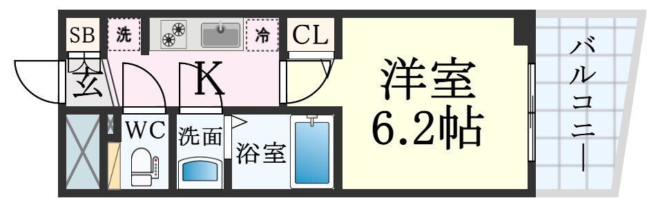 プレサンス神戸元町ミューズの物件間取画像