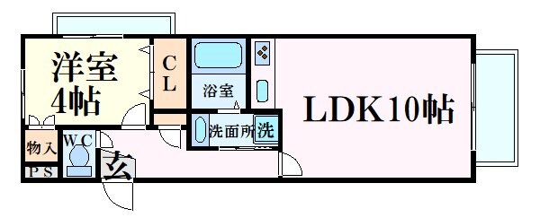 アメシストコート西北の物件間取画像