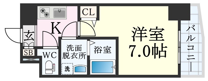 ファステート神戸アモーレの物件間取画像