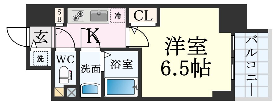 S-RESIDENCE神戸元町の物件間取画像