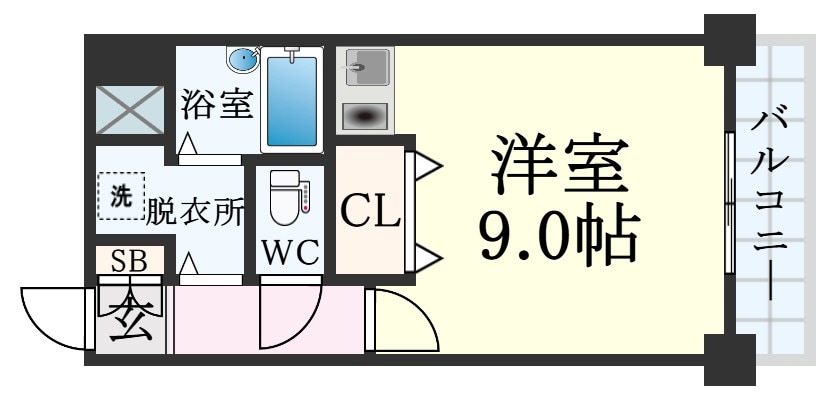 セゾン荒田の物件間取画像