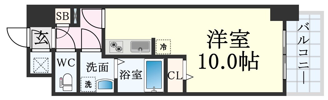 ラ・ウェゾン湊川公園の物件間取画像