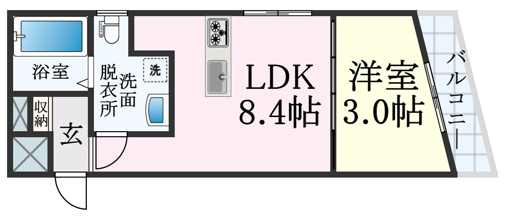 FlowerGarden KOBEの物件間取画像