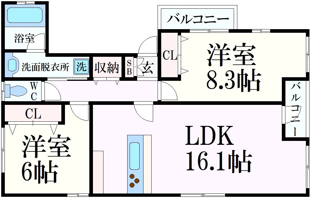 リフュージュ本山の物件間取画像