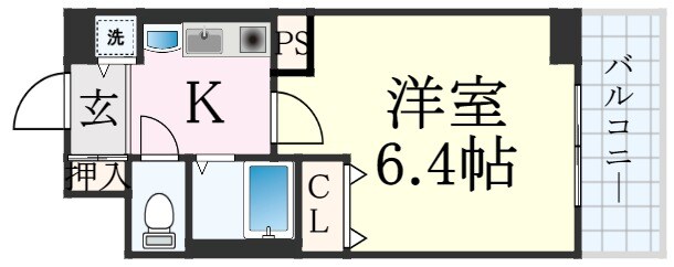 プレサンス神戸三宮の物件間取画像