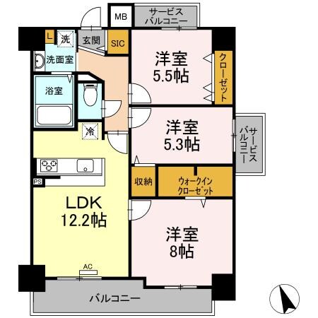 SunResidence小禄の物件間取画像