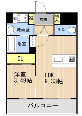 LIBTH松山の物件間取画像