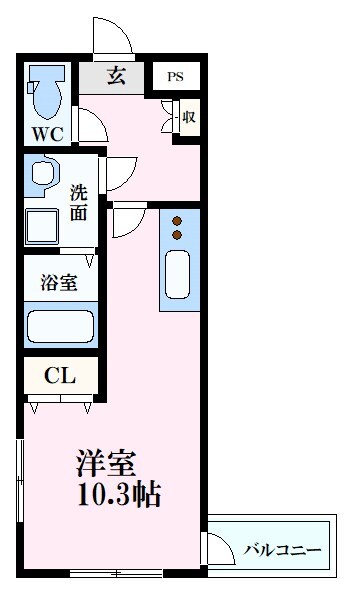 セブンプロート古市の物件間取画像