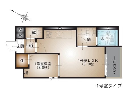 Regalest-S 牛田南の物件間取画像