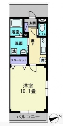 フォブール銀河Ⅱの物件間取画像