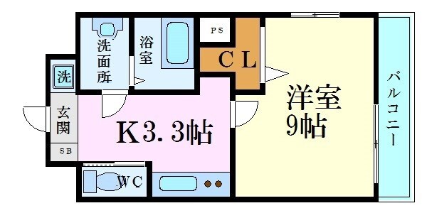 KDXレジデンス舟入幸町の物件間取画像