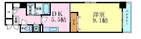 カーサ土橋の物件間取画像