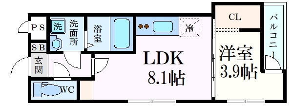 ＭＯＶＥ楽々園ＥＡＳＴの物件間取画像