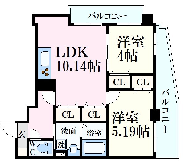Axis Bldの物件間取画像